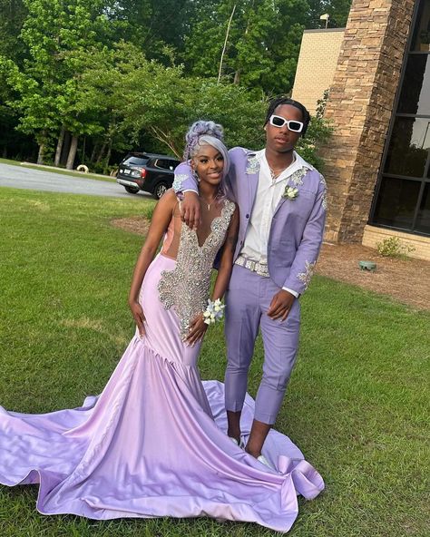 Lilac dreams and lavender wishes…Where there are lilacs, there is love #teemalogueclosetcouple @itts.milliee_ with her baby look cute together ❤️‍🩹❤️‍🩹. Dress and suit by us @teemalogue_closet . . . #prom24 #promseason #promdresses #prom2024 #customdress #lailac #lavenderdress #explorepage Lavender Prom, Lavender Prom Dresses, Prom Birthday, Lavender Dresses, Black Prom Dresses, Custom Dresses, Lilac, Lavender, Prom Dresses