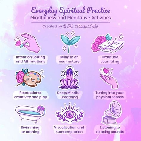 Witchcraft Community on Instagram: “🔮 What is your everyday spiritual practice? 👁 . I love these tips from @the_celestial_witch ! For me, I like to put a little magic into…” Herb Bundles, Celestial Witch, Universe Love, Witch Spirituality, Spiritual Journals, Grimoire Book, Witchcraft For Beginners, Spiritual Manifestation, Herbal Magic