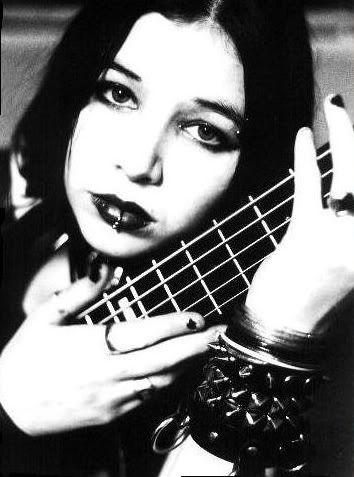 Talena Atfield (kittie) Talena Atfield, Kittie Band, 90s 2000s, Bass, Guitar, Band, Black And White, White, Black