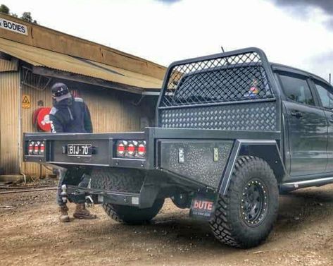 Hilux Mods, Custom Ute Trays, Flatbed Truck Beds, Ute Trays, Nissan Hardbody, Work Trailer, Pickup Car, Slide In Camper, Custom Truck Beds