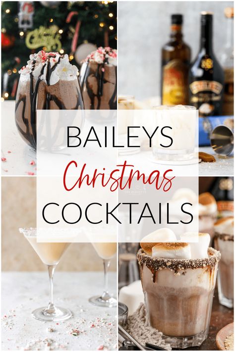 Baileys Almande Recipes, Cocktails With Baileys, Baileys Irish Cream Cocktails, Cocktails For Christmas, Baileys And Vodka, Baileys Christmas, Baileys Recipes Drinks, Easy Christmas Drinks, Homemade Baileys Irish Cream