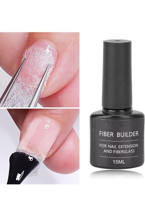 Nail Extension Fiberglass Kit, 15ml Extension Gel and 10pcs Fiberglass Sheet Builder Nails Gel Nail Art Makeup Tools, for Women DIY Nail Art Extension Accessories Silk Nails, Fiberglass Nails, Country Nails, Edge Nails, Nail Art Gel, Popular Nail Designs, Diy Nail Art, Manicures Designs, Womens Nails