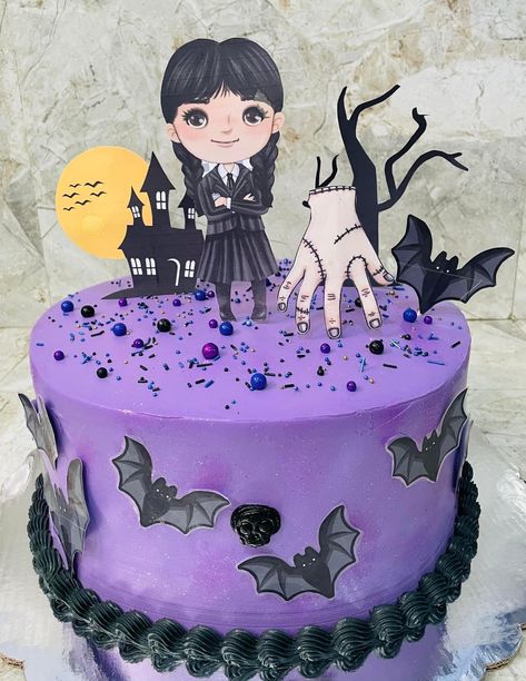 Wednesday Cakes Ideas, Wednesday Themed Birthday Cake, Wednesday Adam’s Cake, Pastel Merlina Addams, Wensday Cake Ideas, Wednesday Addams Birthday Party Cake, Wednesday Theme Cake, Wednesday Cake Ideas, Wensday Cake