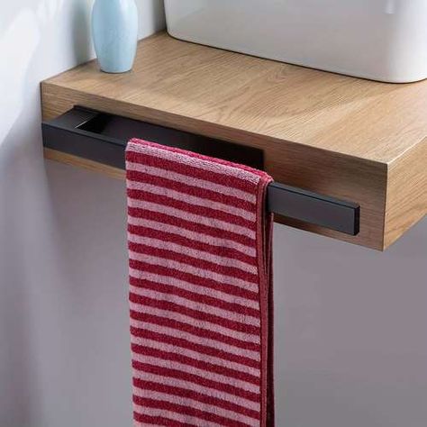 Temu | Explore the Latest Clothing, Beauty, Home, Jewelry & More Bathroom Towel Hanging Ideas, Towel Hanging Ideas, Bathroom Towel Hanger, Toallero Ideas, Black Towel Bar, Minimal Bathroom, Towel Hangers For Bathroom, Rack For Bathroom, Bathroom Towel Hooks