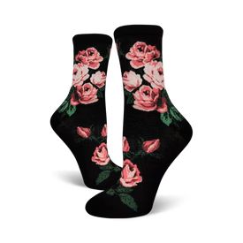 Women's Crew Socks | Sockologie Bee Sock, Womens Knee High Socks, Bee Flower, Flower Socks, Sock Lovers, Floral Socks, Funky Socks, Women Crew Socks, Bee On Flower