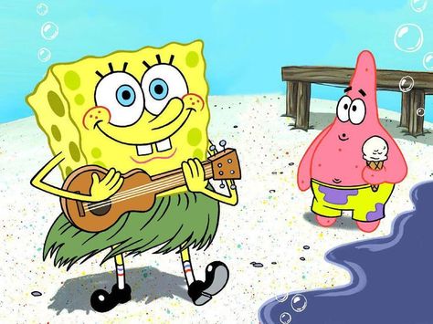 spongebob-hawaiian-dancer, | SpongeBob | Pinterest | Pants ... Spongebob And Patrick, Stephen Hillenburg, Hawaiian Dancers, Spongebob Square, Spongebob Birthday, Beach Boy, Spongebob Patrick, Spongebob Wallpaper, Watch Cartoons