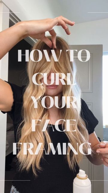 Styling Long Layers And Curtain Bangs, Face Framing Curtain Bangs Updo, How To Style Curtain Bangs When You Curl Your Hair, How To Style Long Layers With Curtain Bangs, Extensions With Curtain Bangs, Curtain Bangs Rocker Hair, Fixing Curtain Bangs, Curling The Front Of Your Hair, How To Style Curtain Bangs Wet Hair