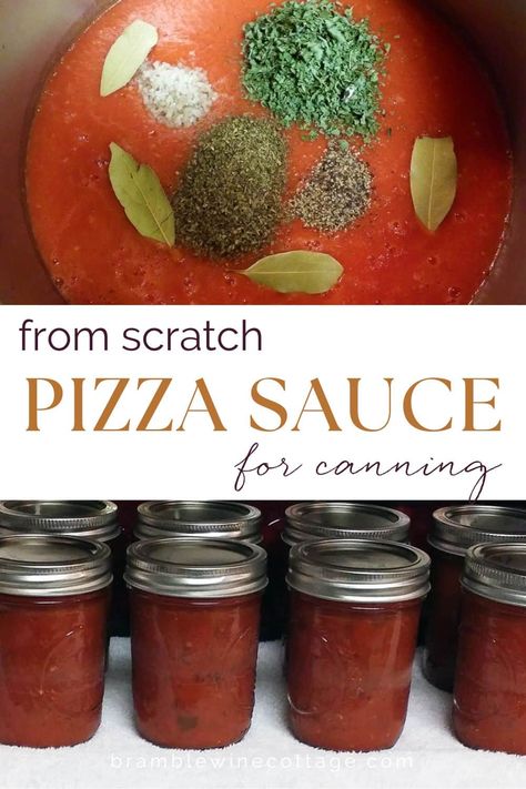 This easy homemade sauce is my go-to recipe for canning. Let me show you how to can pizza sauce for year round fresh tomato taste. Homemade Pasta Sauce To Can, Homemade Pizza Sauce With Fresh Tomatoes For Canning, Homemade Tomato Sauce For Pizza, Tomato Sauce Pressure Canning Recipe, Waterbath Canning Pizza Sauce, Homemade Spaghetti Sauce Easy Canning, Roasted Pizza Sauce Canning, Best Pizza Sauce Recipe For Canning, Freezing Tomato Sauce In Bags