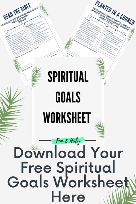 Download your free spiritual goals worksheet to learn how to set goals for spiritual growth and to grow closer to God. This guide will help you set goals in 10 different spiritual areas and includes 46 example spiritual goals to consider. Spirituality Worksheets, 10th Grade Math, Easter Math Worksheets, Grow Closer To God, Spiritual Goals, Grow Spiritually, Goals Sheet, Goals Worksheet, Free Bible Study