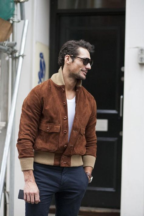 #DavidGandy LCM SS16 - Day 3 || 14/06/15 London Mens Fashion, Biker Coat, Street Style 2016, David James Gandy, David James, Dad Fashion, Men Spring, David Gandy, Mens Fashion Week