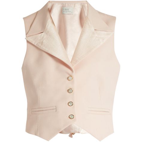 Hillier Bartley Peak-lapel wool and silk-blend waistcoat ($650) ❤ liked on Polyvore featuring outerwear, vests, pink vest, button vest, wool waistcoat, woolen vest and slim fit vest Pink Waistcoat, Wool Waistcoat, Button Vest, Slim Vest, Pink Vest, Vest Waistcoat, Peak Lapel, Wool Vest, Fancy Pants