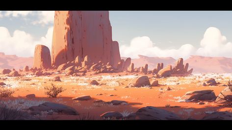 Western Environment Concept Art, Cliff Concept Art, Desert Landscape Drawing, Desert Concept Art, Desert Planet, Sand Drawing, Nova Art, Desert Environment, Desert Photography