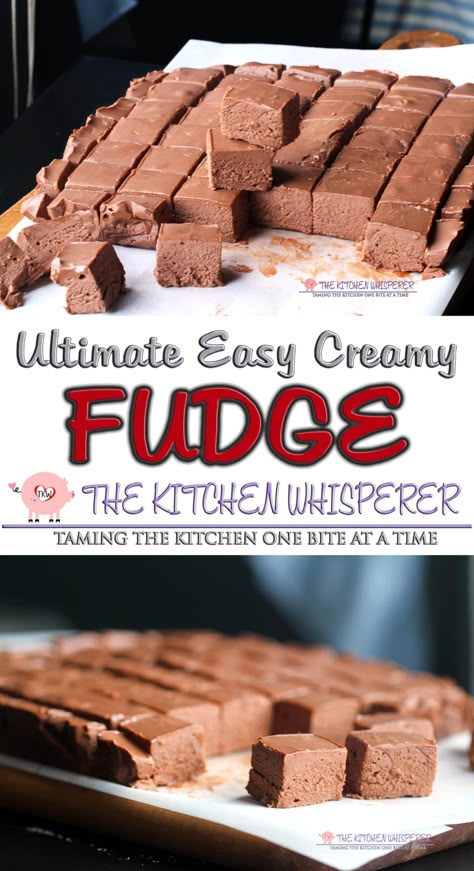 No Fail Fudge, Classic Fudge Recipe, Classic Fudge, Marshmallow Fluff Recipes, Best Fudge Recipe, Chocolate Fudge Recipe, Creamy Fudge, Easy Chocolate Fudge, Homemade Fudge Recipes