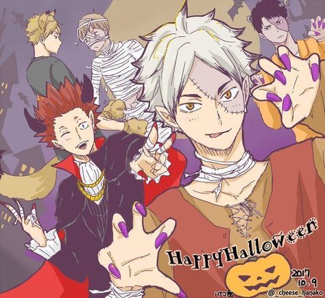 Haikyuu Halloween Pfp, Halloween Haikyuu, Eita Semi, Semi Eita, Icon Halloween, Halloween Pfp, 2160x3840 Wallpaper, Anime Halloween, Volleyball Anime