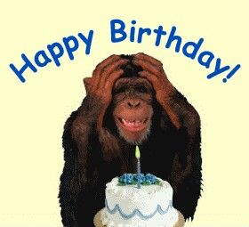 Happy birthday Silly Happy Birthday, Monkey Images, Birthday Monkey, Happy Birthday Gif, Happy Birthday Drawings, Birthday Memes, Monkey Birthday, Funny Monkey, Birthday Pins