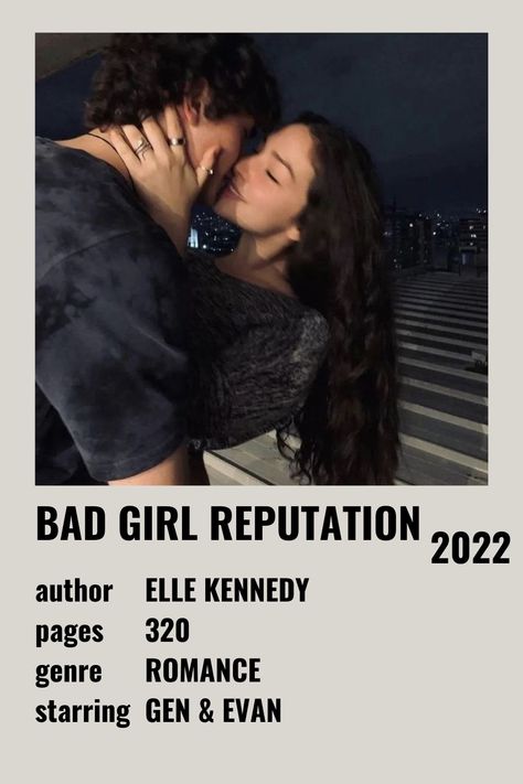 Gen & Evan Bad Girl Reputation Bad Girl Reputation Book Aesthetic, Good Girl Bad Boy Aesthetic, Good Girl Bad Boy, Book Polaroid, Las Vegas Trip Planning, Vegas Trip Planning, Book Mood, Characters Aesthetic, Polaroid Posters