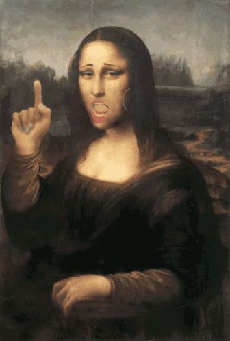 Mona Lisa Oh No You Didnt GIF - Tenor GIF Keyboard - Bring Personality To Your Conversations | Say more with Tenor Mona Lisa Drawing, Lisa Funny, Lisa Gif, What Gif, Funny Face Gif, Mona Lisa Parody, Scary Gif, Monday Humor, Art Parody