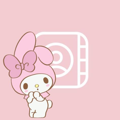 Contacts Icon, Sanrio Icons, Phone Theme, Pink Wallpaper Iphone, Phone Icon, Phone Themes, My Melody, Pink Wallpaper, App Icon