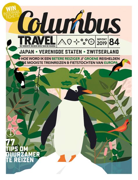 Columbus Travel Magazine Sustainable Travel Cover on Behance Sustainability Magazine, Traveling Magazine, Travel Magazine Cover, Nature Magazine, Editorial Design Magazine, Magazine Cover Ideas, Magazine Design Cover, Ad Layout, Illustration Sketchbook