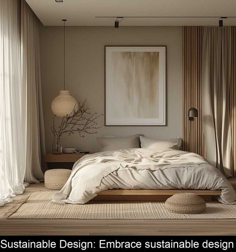 Sustainable Design: Embrace sustainable design #small #bedroom #design Balinese Decor Bedroom, Balinese Bedroom, Room Colour Design, Bright Living Rooms, Small Cozy Room, Beige Bedroom Aesthetic, Aspen Bedroom, Bedroom Japandi, Sleeping Room Design