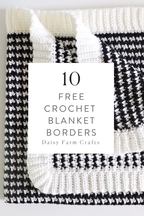 10 Free Crochet Blanket Borders Crochet Blanket Borders, Borders Crochet, Crochet Borders For Blankets, Blanket Borders, Crochet Blanket Border, Zig Zag Crochet, Crochet Blanket Edging, Border Patterns, Crochet Border Patterns