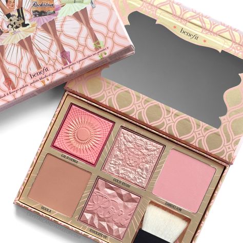 Benefit Blush Bar cheek palette Benefit Blush Swatches, Benefit Aesthetic, Benefit Palette, Benefit Blush, Blusher Makeup, Clemence Poesy, Makeup Pallets, Makeup List, Benefit Makeup