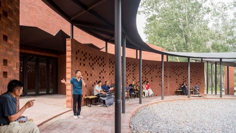 Gallery of Yunzhai Village Community Activity Center / THAD +SUP Atelier - 3 Rural Community Center, Village Plan, Building Forms, Community Activity, Elderly Activities, Community Halls, Community Activities, Daycare Center, Rural India