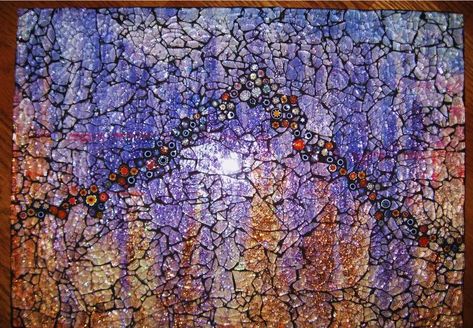 Mosaic Rocks, Auction Projects, Gold Foil Paper, Glass Mosaic Art, Faith Art, Mt Hood, Mosaic Artwork, Foil Paper, Glass Gems