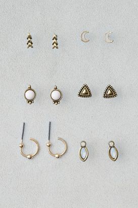 “American Eagle Outfitters AE Stud Earrings 6-Pack ” Sale Clothing, Chunky Bracelets, Yellow Gold Jewelry, Shop Sale, Yellow Gold Earring, Mens Outfitters, Buying Jewelry, Gold Earrings Studs, High Quality Jewelry