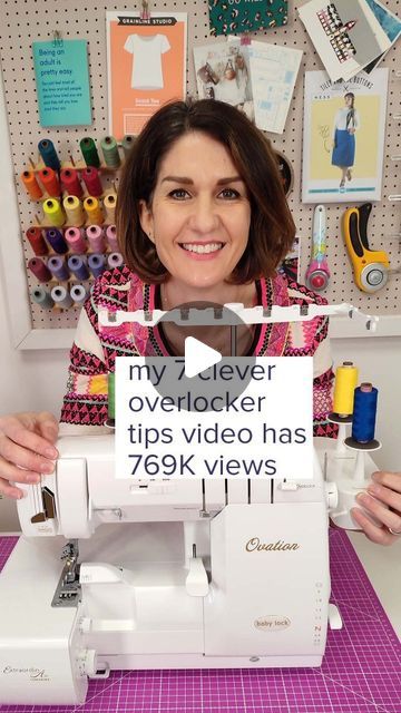 Sew Essential sewing supplies on Instagram: "My 7 clever overlocker tips video has had 769000 views on YouTube and includes these super smart overlocker tips:  How to avoid that annoying bulky overlap when you are sewing in the round (especially helpful for neck bands)  How to use your overlocker to turn straps through, a super easy, quick way and much less fiddly than a loop turner  How to sew over a bulky seam easily instead of getting stuck  How to sew a rolled hem, a pretty decorative edge finish for your fabric  How to sew gathering stitches quicker and easier than on a sewing machine   How to sew a lettuce edge, another decorative finish for knits  An easy hemming technique for when you don't have a cover stitch and want a better finish than a twin needle  Sign up for our newsletter Overlocker Tips, Overlocker Projects, Serger Tutorial, Rolled Hem, Sewing Supplies, Sewing Machine, Super Easy, Turn Ons, Sewing