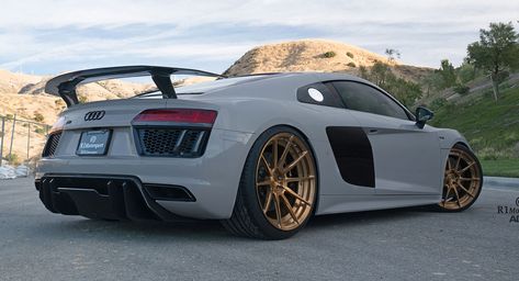 This Modified Audi R8 Plus Is An Attention Seeker #news #Audi Modified Audi, R8 V10 Plus, Audi R8 V10 Plus, Luxury Cars Audi, Nardo Grey, R8 V10, Grey Car, Audi R8 V10, Audi S3