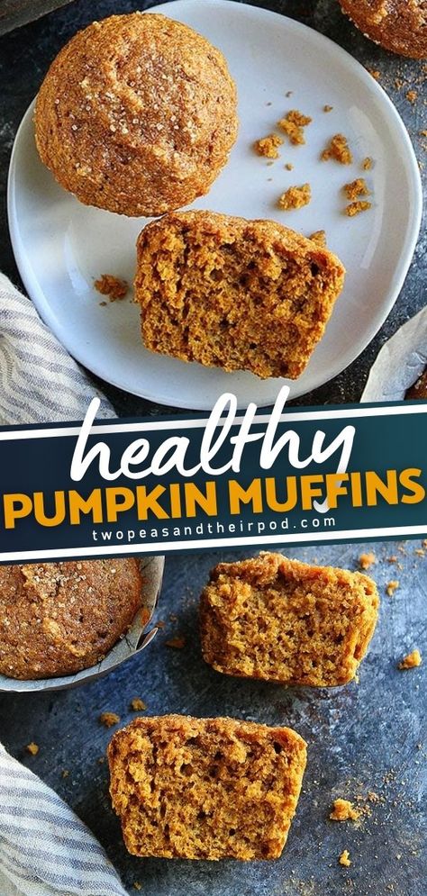 Kept Pumpkin Muffins, Diet Pumpkin Muffins, Healthy Recipe With Pumpkin Puree, Healthy Moist Pumpkin Muffins, Pumpkin Pecan Muffins Healthy, Pumpkin Muffin Healthy, Health Pumpkin Muffins, Clean Pumpkin Muffins, Pumpkin Muffins With Oatmeal