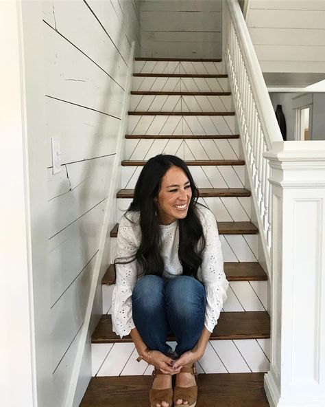 Joanna Gaines Style Clothes, Joanna Gaines House, Basement Remodeling Diy, Small Basement Remodeling, Old Baby Clothes, Small Basement Remodel, Joanna Gaines Style, Fixer Upper Decor, Chip And Jo