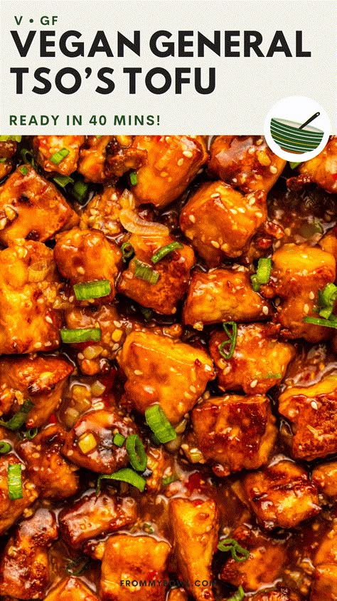 Vegan General Tso Sauce, General Tso Tofu, Vegetarian Japanese, Soy Curls, Vegan Challenge, Mapo Tofu, General Tso, Tofu Dishes, Veggie Meals