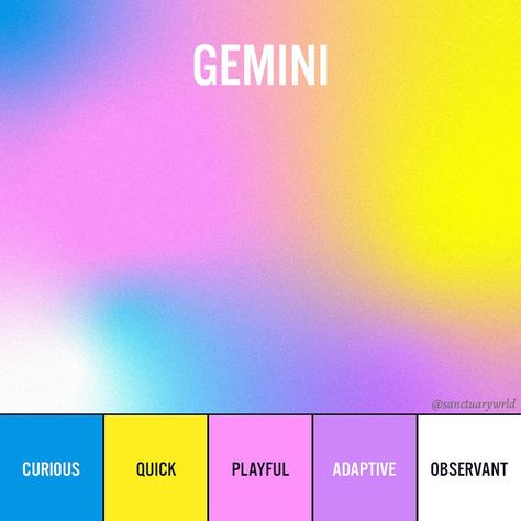 Oak Lawn Illinois, Gemini Color, Colors Of The Wind, Power Colors, Zodiac Signs Astrology, Post Instagram, Three Words, Gemini Zodiac, Ying Yang