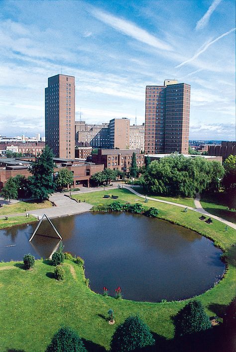 Promotional shot of Aston University campus (undated). Aston University, University Campus, Worlds Largest, Favorite Places, Sign Up, University, Log In, Log, History