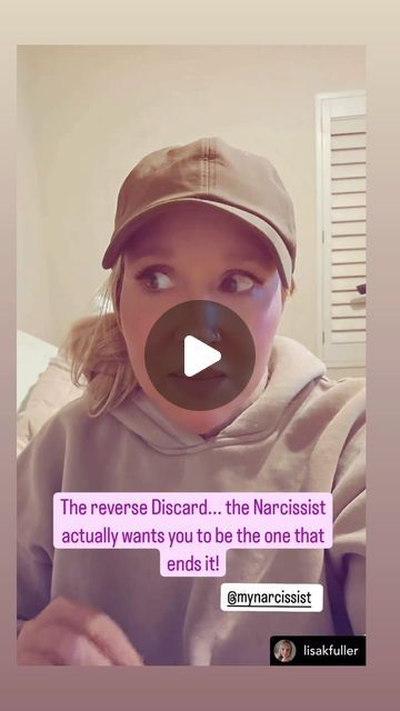 Anyone Anywhere on Instagram: "@lisakfuller  The reverse discard… when the narcissist actually want you to break up with them… #mynarcissist" Reverse Discard, Narcissistic Behavior, 10k Views, Theme Song, Want You, Audio, Songs