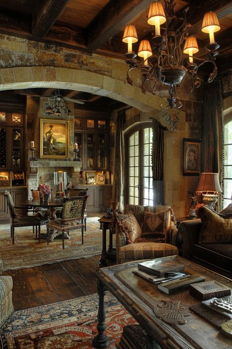 15 French Country Living Room Ideas That Will Make You Say “Ooh La La!” - DreamyHomeStyle French Country House Interior Ideas, English Cottage Style Living Room, Rustic French Country Living Room, French Country House Interior, French Country Living Room Ideas, French Villa Interior, Cozy French Country Living Room, Country Living Room Ideas, Living Room French Country