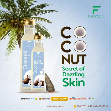 Pizza Flyer, A2 Milk, Glow Products, Cold Pressed Coconut Oil, Coconut Candy, Juice Packaging, Coconut Oil Pulling, Social Media Advertising Design, Creative Advertising Design