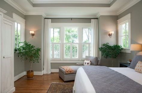 Rockport gray from Pinterest Rockport Gray Benjamin Moore, Benjamin Moore Rockport Gray, Rockport Gray, Green Bedrooms, Best Gray Paint, Best Gray Paint Color, Bedroom Neutral, Neutral Green, Neutral Bedrooms