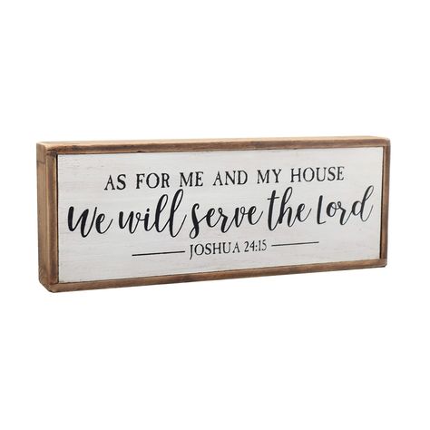 Paris Loft As for Me and My House We Will Serve The Lord Wood Rustic Wall Sign Plaque|Farmhouse H... Paris Loft, Scripture Wall Decor, Bible Verse Wall Decor, Wood Wall Plaques, Bible Verse Signs, Laundry Room Signs, Rustic Wood Walls, Fabric Wall Hanging, Serve The Lord