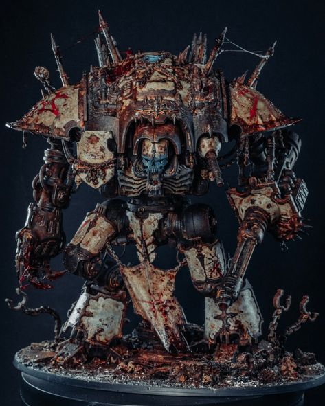 Chaos Knight 40k Art, Chaos Knights 40k, Tyranids 40k, Warhammer Marine, Chaos Knight, Chaos 40k, Grim Dark, 40k Armies, Painting Challenge