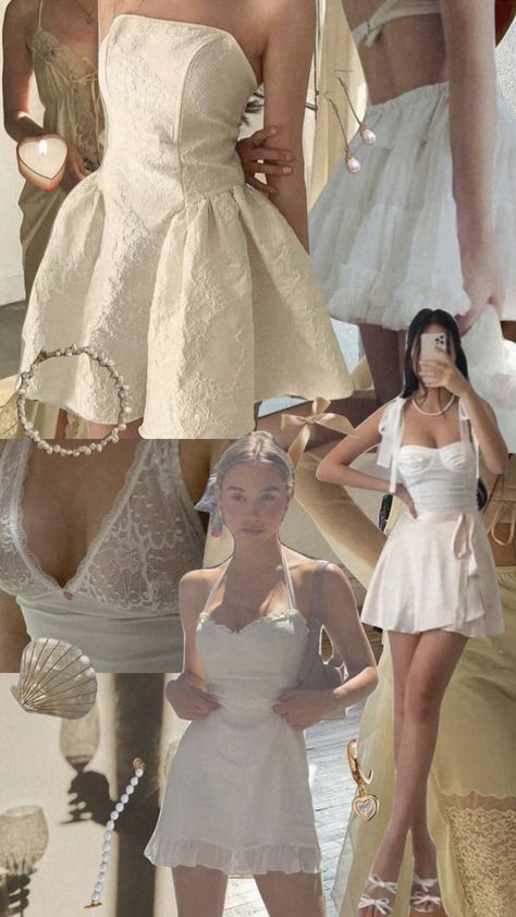 #fashion #neutral #beige #white #moodboard #european #summer #aesthetic #beach #collage #warm #pearls #jewelry Vintage Outfits Aesthetic, Beach Collage, Summer Aesthetic Beach, European Summer Aesthetic, Characters Inspiration, Ropa Aesthetic, Pearls Jewelry, Outfit Collage, Fashion Collage