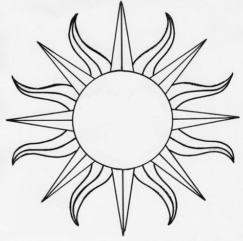 Sun Outline, Sun Faces, Tin Collection, Sun Tattoo Designs, Sun Drawing, Tattoo Line, Drawing Tattoo, Sun Tattoos, Art Patterns