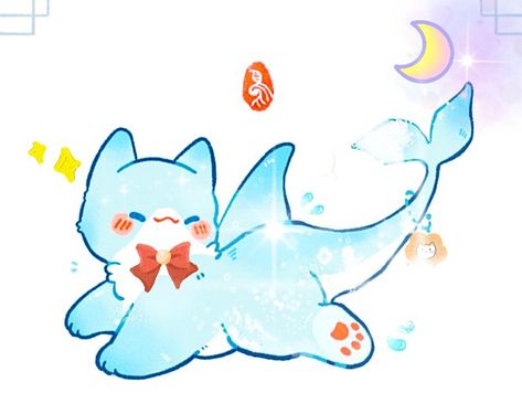 Kawaii Stingray, Aesthetic Town, Goofy Drawings, Kawaii Shark, Kawaii Inspiration, Ocean Stuff, Draw Chibi, Happy Shark, Lps Customs