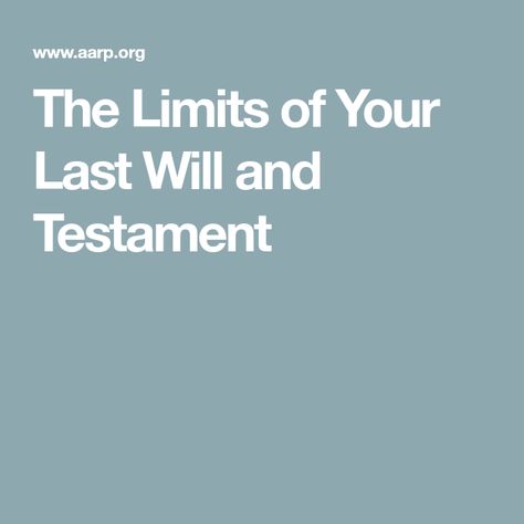 The Limits of Your Last Will and Testament Last Will And Testament Printable, Medical Power Of Attorney, Questionnaire Design, Family Emergency Binder, Estate Planning Checklist, Power Of Attorney Form, Emergency Binder, Random Tips, Last Will And Testament