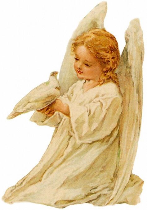 Archanděl Michael, Kneeling Angel, Victorian Angels, I Believe In Angels, Angel Images, Victorian Scrap, Illustration Noel, Vintage Christmas Images, Angels Among Us