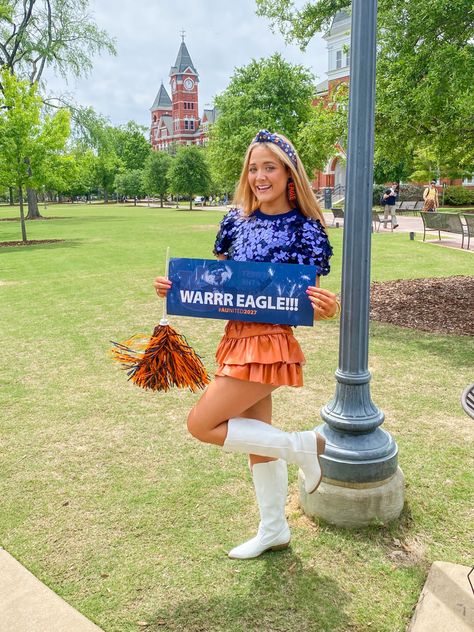 Auburn University Sorority, Auburn University Game Day Outfits, Preppy Game Day Outfit, Auburn Football Outfits, Auburn Game Day Outfits, Auburn University Aesthetic, Genevieve Core, Auburn Outfits, Auburn Gameday Outfit