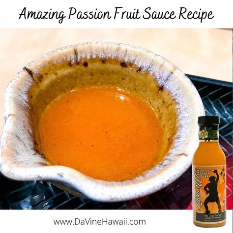 Lilikoi Sauce Recipe, Passion Fruit Sauce, Hawaii Recipes, Passionfruit Recipes, Pineapple Sauce, Fruit Sauce, Fruit Dessert Recipes, Hawaii Food, Like Chicken