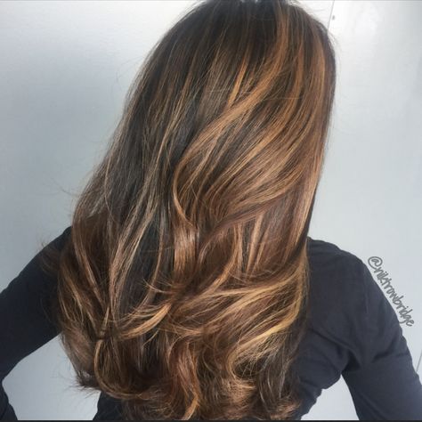 Toffee balayage by Nik Trowbridge of Statements the salon Cinder Toffee Brunette, Toffee Balayage, Coffee Hair, Hair Color And Cut, Pretty Hair, The Salon, Hair Colors, Toffee, Cut And Color